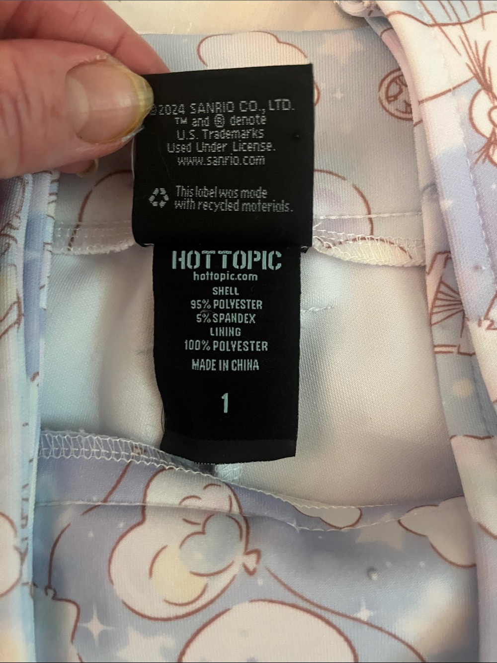 Cinnamoroll Blue Print Adults Overalls Shorts Hot Tooic - Picture 3 of 6